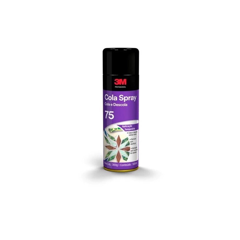 Adesivo Spray 75 3m Cola e Descola - Ideal para Artesanatos