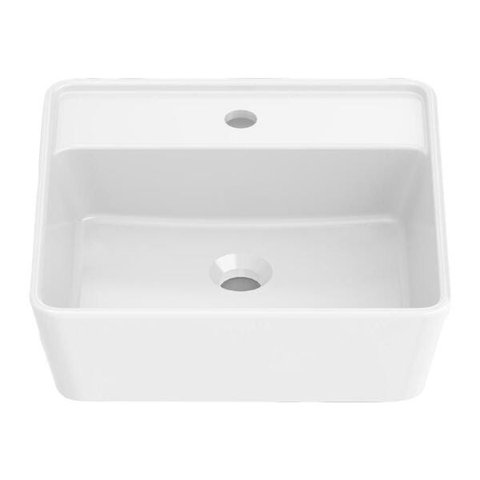 Cuba Apoio 42x42cm Optica com Mesa Quadrado Branco CQ42. A327B10000 Roca