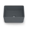Cuba Apoio 35x35cm Optica Quadrada Grafito.CQ35 A327B12870 Roca - 1