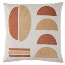 Ver imagem 1 de Capa Almofada Linho Aplique Boucle Estampa 45x45cm Terracota