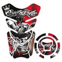 Ver imagem 1 de Kit Protetor Tanque Adesivo Moto Honda Acima 2018 Vermelho Teu Adesivo Preto Vermelho