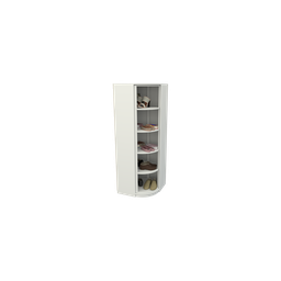 Sapateira Giratória M1 Armário Multifuncional Closet Loja VETORIAL MÓVEIS Branco - 2