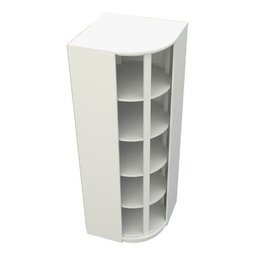 Sapateira Giratória M1 Armário Multifuncional Closet Loja VETORIAL MÓVEIS Branco - 9