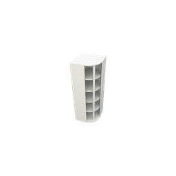 Sapateira Giratória M1 Armário Multifuncional Closet Loja VETORIAL MÓVEIS Branco - 4