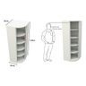 Sapateira Giratória M1 Armário Multifuncional Closet Loja VETORIAL MÓVEIS Branco - 12