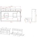 Ver imagem 4 de Cama Articulada Solteiro Para Colchão 88 X 188Cm Multimóveis Vcr35066 Amêndoa Amêndoa