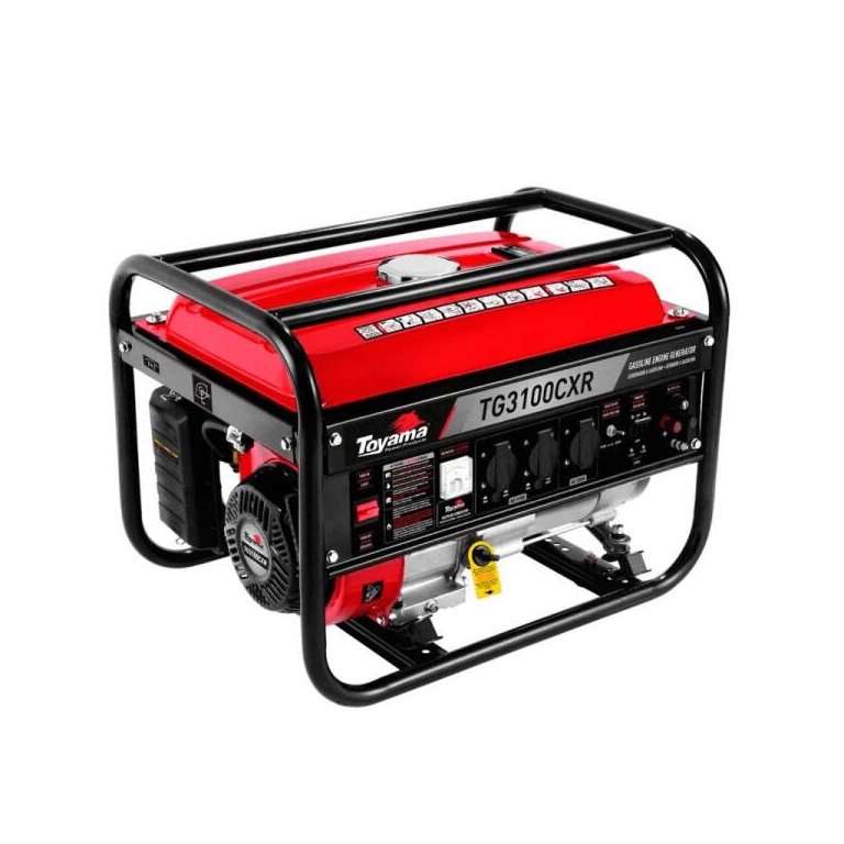Gerador A Gasolina Toyama 3100W Bivolt Com Regulador Automático de Tensão Motor 4 Tempos