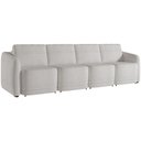 Ver imagem 1 de Sofá Cama para Sala de Estar 4 Lugares 356cm Montserrat K01 Bouclê Creme - Lyam Decor