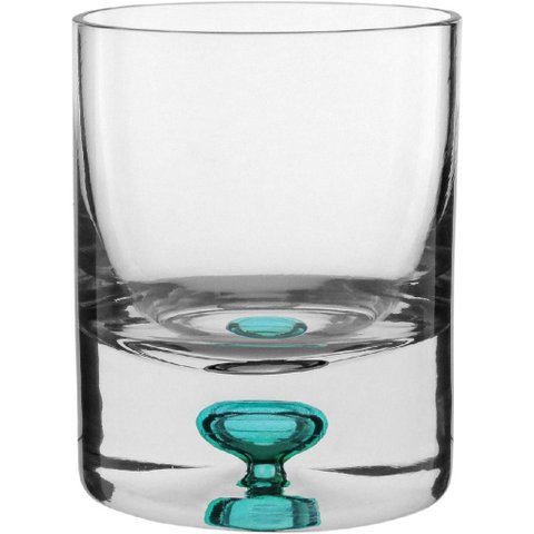 Jogo 6 Peças Copo Baixo de Cristal 300ml Transparente 10x8x8cm Água Suco Drinks