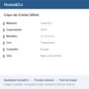 Ver imagem 6 de Jogo 6 Peças Copo Baixo de Cristal 300ml Transparente 10x8x8cm Água Suco Drinks