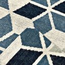 Ver imagem 2 de Tapete Kilim Delhi 250x350 Azul