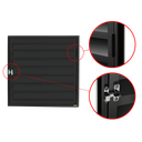 Ver imagem 2 de Portinha para Abrigo D'Agua/Gas 80 x 80 Plus 1F s/Ventil.Preto Brimak
