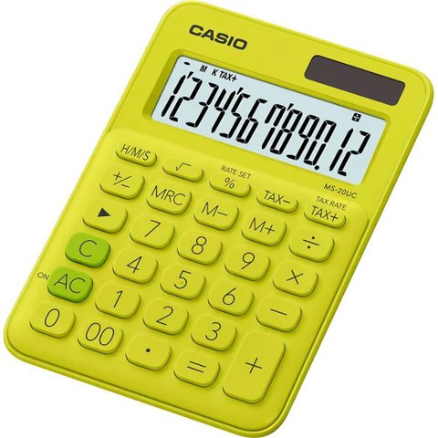 Calculadora Compacta Casio Ms-20uc-yg - Amarelo
