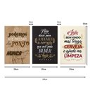 Ver imagem 5 de Kit 3 Quadros Decorativos para Cozinha Bebidas Frases