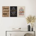 Ver imagem 2 de Kit 3 Quadros Decorativos para Cozinha Bebidas Frases