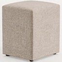 Ver imagem 1 de Puff Quadrado Decorativo Sala de Estar Linho Bege