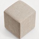 Ver mais imagens de Puff Quadrado Decorativo Sala de Estar Linho Bege