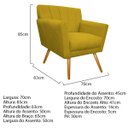 Ver imagem 5 de Kit Diva Recamier Vanessa 140cm Lado Esquerdo e 02 Poltronas Laura Suede - Doce Sonho Móveis RECAMIE