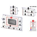 Ver imagem 5 de Conjunto Sala de Estar Painel TV 60" e 2 Aparadores Olívia Multimóveis Preto