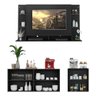 Conjunto Sala de Estar Painel TV 60" e 2 Aparadores Olívia Multimóveis Preto - 6
