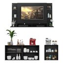 Ver imagem 6 de Conjunto Sala de Estar Painel TV 60" e 2 Aparadores Olívia Multimóveis Preto