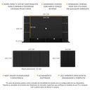 Ver imagem 4 de Conjunto Sala de Estar Painel TV 60" e 2 Aparadores Olívia Multimóveis Preto