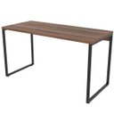 Ver imagem 6 de Kit 2 Mesas para Escritório Home Office Estilo Industrial Form 135cm Nogal - Lyam Decor