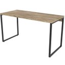 Ver imagem 6 de Kit 2 Mesas para Escritório Home Office Estilo Industrial Form 135cm Carvalho - Lyam Decor