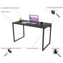Ver imagem 3 de Kit 2 Mesas para Escritório Home Office Estilo Industrial Form 120cm Preto Onix - Lyam Decor