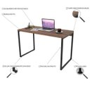 Ver imagem 3 de Kit 2 Mesas para Escritório Home Office Estilo Industrial Form 120cm Nogal - Lyam Decor
