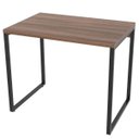Ver imagem 6 de Kit 2 Mesas para Escritório Home Office Estilo Industrial Form 90cm Nogal - Lyam Decor