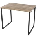 Ver imagem 6 de Kit 2 Mesas para Escritório Home Office Estilo Industrial Form 90cm Carvalho - Lyam Decor