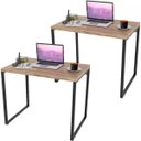 Ver imagem 1 de Kit 2 Mesas para Escritório Home Office Estilo Industrial Form 90cm Carvalho - Lyam Decor
