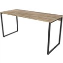 Ver imagem 6 de Kit 2 Mesas para Escritório Home Office Estilo Industrial Form 150cm Carvalho - Lyam Decor