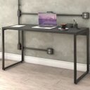 Ver imagem 2 de Kit 2 Mesas para Escritório Home Office Estilo Industrial Form 135cm Preto Onix - Lyam Decor