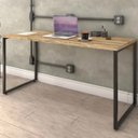Ver imagem 2 de Kit Mesa Para Escritório com Estante 4 Prateleiras Industrial Form 150 cm Carvalho - Lyam Decor