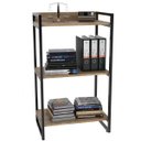 Ver imagem 5 de Kit Mesa Para Escritório com Estante Office Estilo Industrial Form 150 cm Carvalho - Lyam Decor