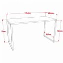 Ver mais imagens de Kit Mesa Para Escritório com Estante 4 Prateleiras Industrial Form 135 cm Preto Onix - Lyam Decor