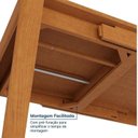 Ver mais imagens de Conjunto Sala de Jantar Mesa Extensível 4 Cadeiras Madeira Maciça MDF Tarsila Jandaia CabeCasa MadeiraOriginals Marrom