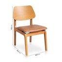 Ver imagem 3 de Kit Mesa de Jantar Extensível Retangular Tarsila e 4 Cadeiras Jandaia CabeCasa MadeiraOriginals