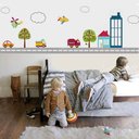 Ver imagem 1 de Adesivo de Parede Infantil Transportes na Cidade