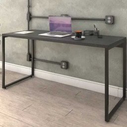 Mesa para Escritório Home Office Estilo Industrial Form 150cm - Lyam Decor - 2
