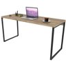 Mesa para Escritório Home Office Estilo Industrial Form 150cm Carvalho - Lyam Decor - 1