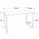 Ver mais imagens de Kit Mesa Para Escritório com Estante 4 Prateleiras Industrial Form 120 cm Carvalho - Lyam Decor