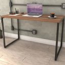 Ver imagem 2 de Mesa para Escritório Home Office Estilo Industrial Form 120cm Nogal - Lyam Decor