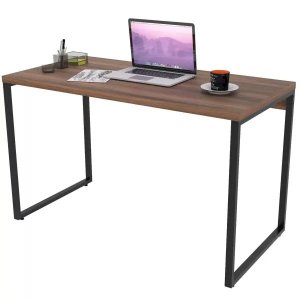 Mesa para Escritório Home Office Estilo Industrial Form 120cm Nogal - Lyam Decor