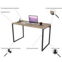 Ver imagem 3 de Mesa para Escritório Home Office Estilo Industrial Form 120cm Carvalho - Lyam Decor