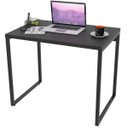 Ver imagem 1 de Mesa para Escritório Home Office Estilo Industrial Form 90cm Preto Onix - Lyam Decor