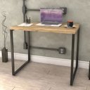 Ver imagem 2 de Mesa para Escritório Home Office Estilo Industrial Form 90cm Carvalho - Lyam Decor