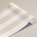 Ver imagem 3 de Papel de Parede Listrado Bege e Branco Arte Destaque 2 Metros